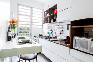 Vila | Cozinha privada | Geladeira, micro-ondas, liquidificador