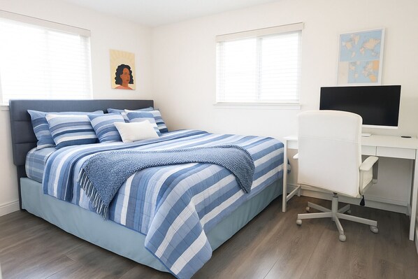 2 habitaciones, tabla de planchar con plancha, internet y ropa de cama 