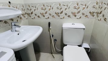 Handdoeken, zeep, toiletpapier