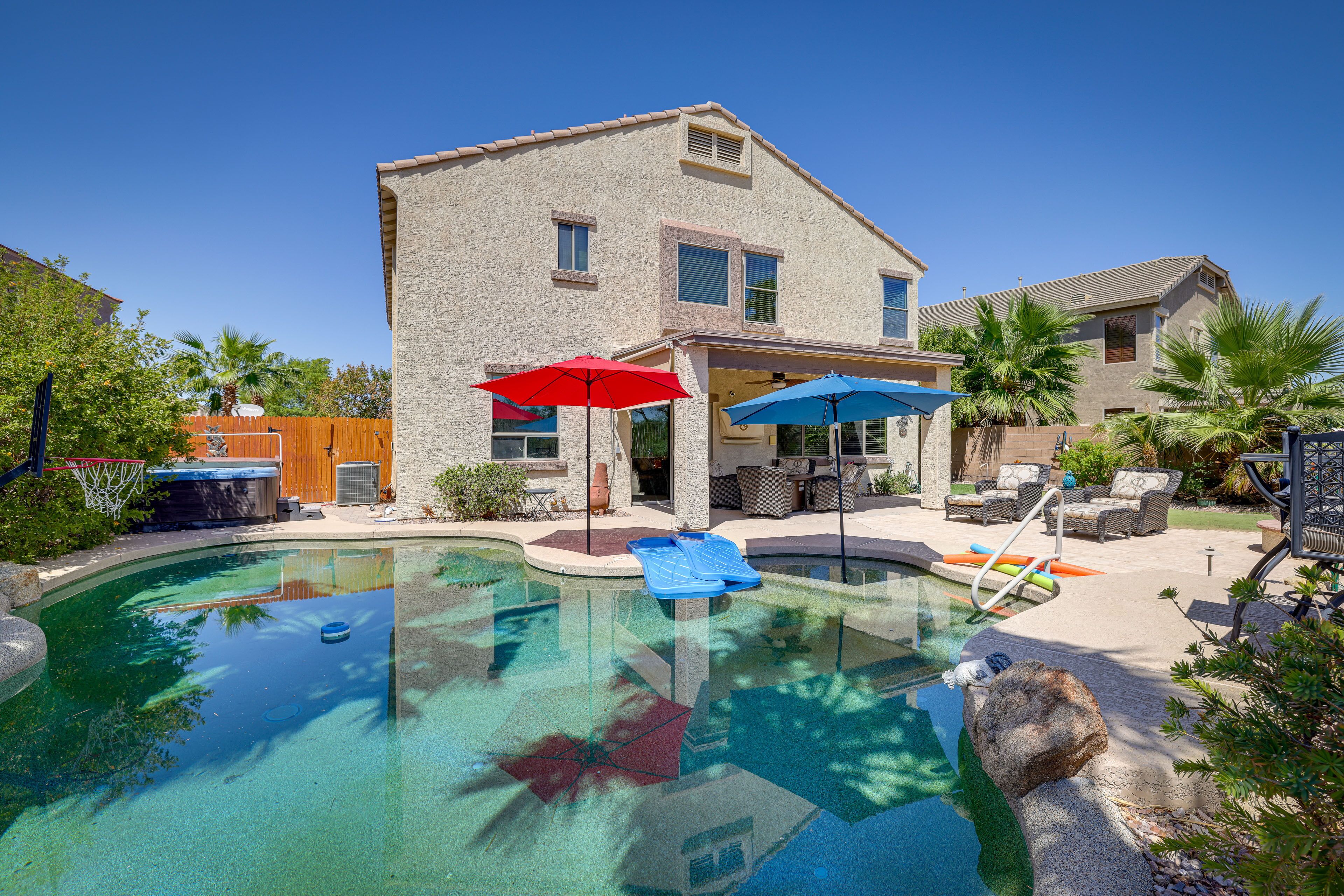 Spacious Maricopa Home Rental w/ Pool & Hot Tub!