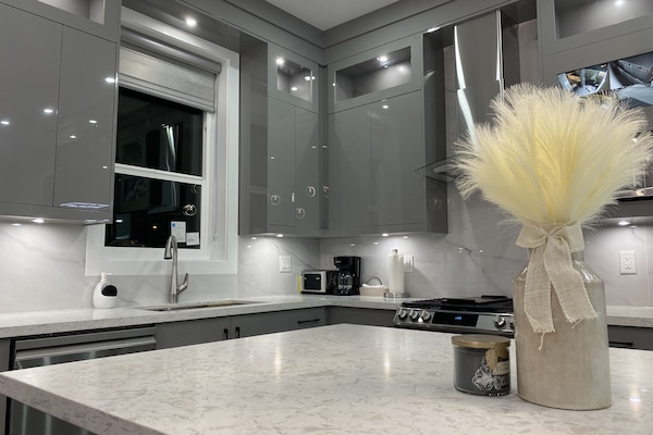 Microondas, horno, parrilla de estufa y lavavajillas