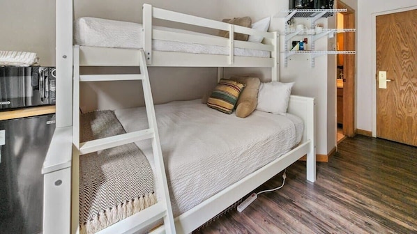 Desk, WiFi, bed sheets