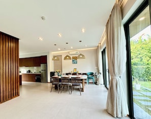 Signature Villa, 4 Bedrooms | Private kitchen | Full-size fridge, microwave, stovetop, dishwasher - Beach villa 3BR private swimming pool (Phu Quoc)