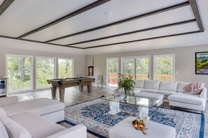 TV connectée, cheminée