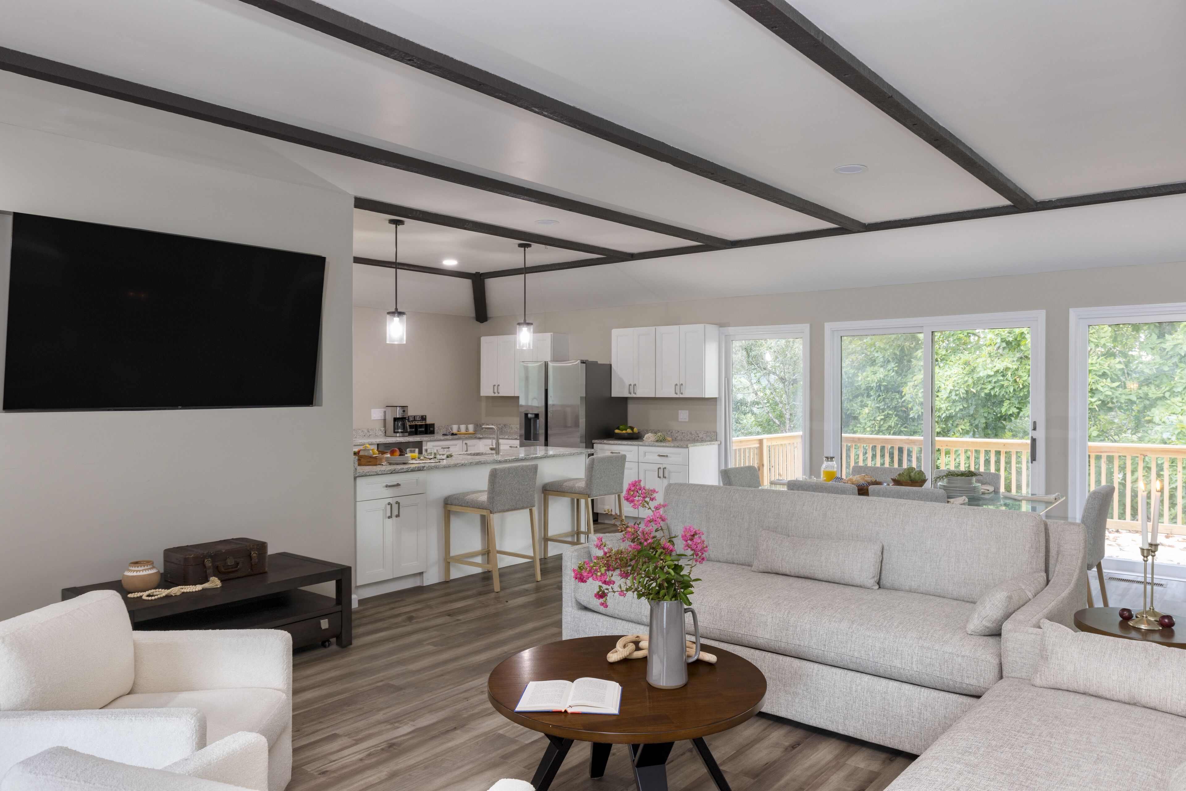 TV connectée, cheminée