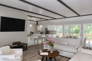 TV connectée, cheminée