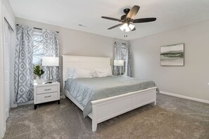 3 bedrooms, iron/ironing board, travel cot, WiFi
