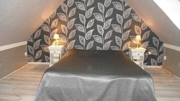 2 habitaciones, tabla de planchar con plancha y wifi gratis