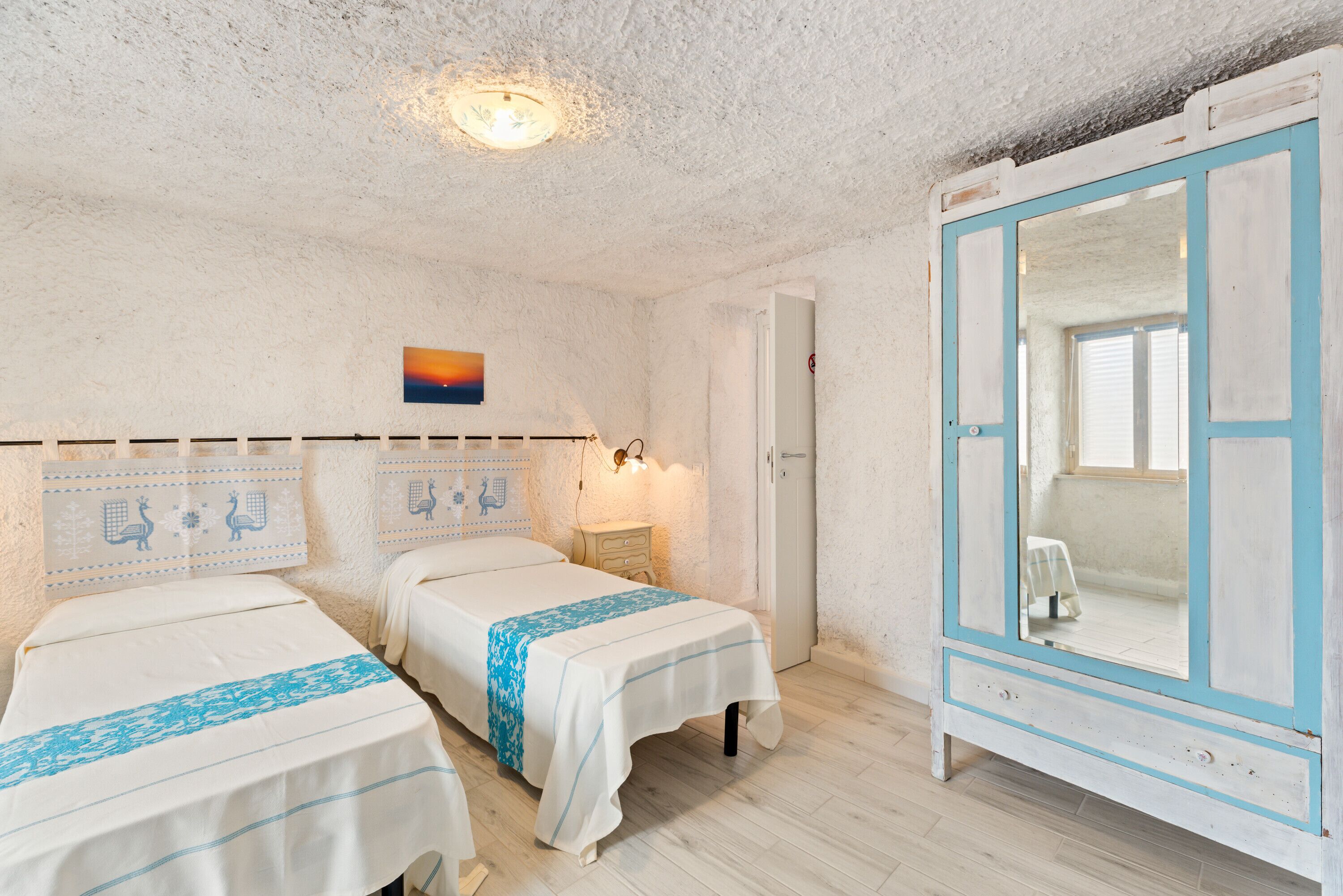 2 bedrooms, bed sheets