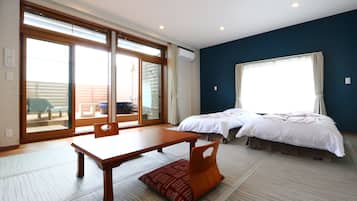 Kamer, niet-roken (1-4 pax, w/open air bath, seaside) | Gratis wifi
