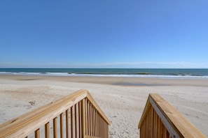 Beach - Seaside Haven: Ocean Views, Hot Tub, Pool & Beach Access! (North Topsail Beach)