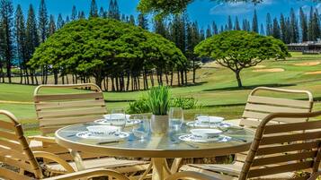 Apartment, 2 Schlafzimmer | Speisen im Freien