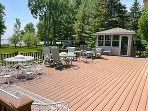 Outdoor dining - NEW! Ottertail Lodge, Ottertail Minnesota (Ottertail)