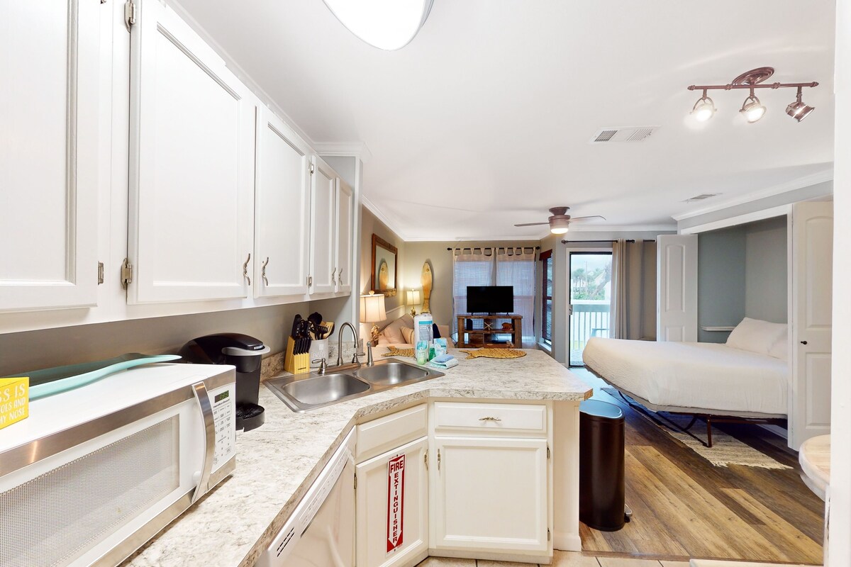 Photo 10 of Dog-friendly charming beach condo with pool, hot tub, sauna, deck & water access