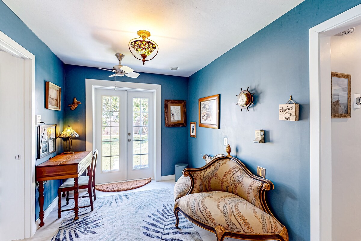 Photo 18 of Enchanting dog-friendly beach bungalow with patio, fireplace, deck, AC, & W/D