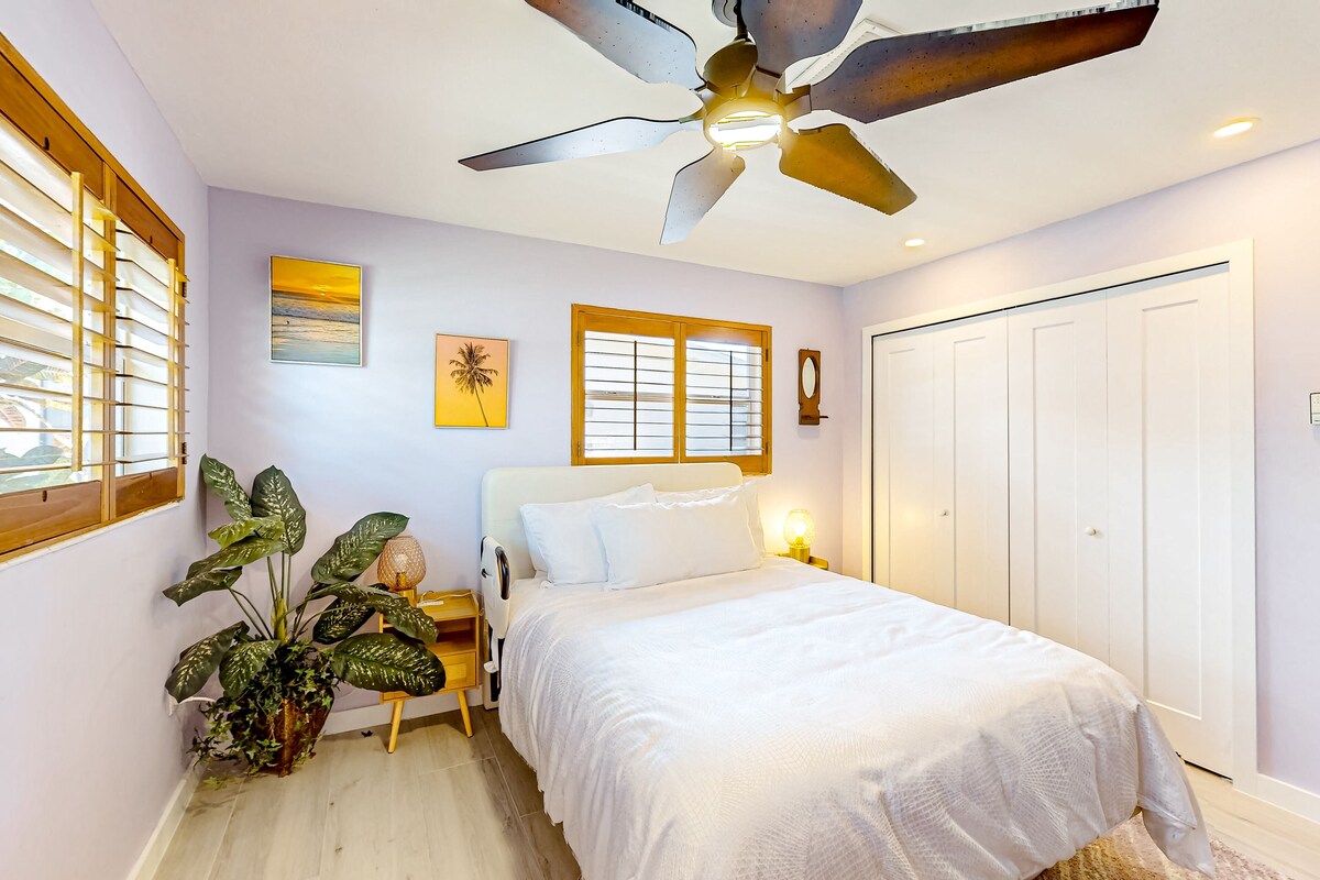 Photo 13 of Enchanting dog-friendly beach bungalow with patio, fireplace, deck, AC, & W/D