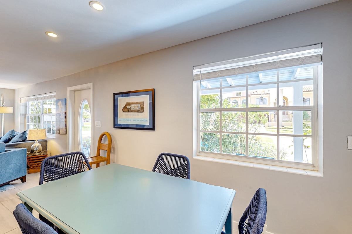 Photo 8 of Enchanting dog-friendly beach bungalow with patio, fireplace, deck, AC, & W/D