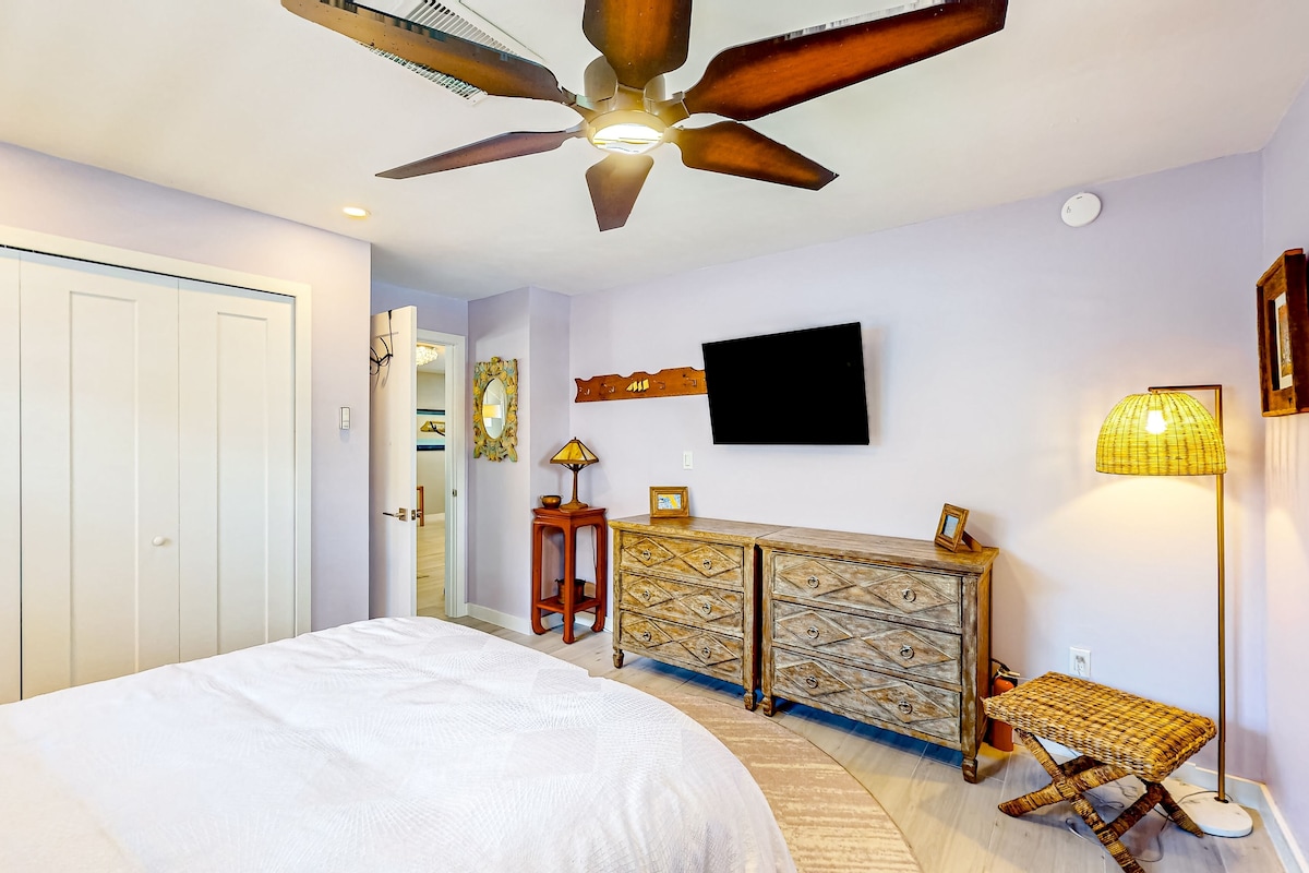 Photo 14 of Enchanting dog-friendly beach bungalow with patio, fireplace, deck, AC, & W/D