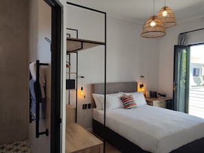 Kahden hengen comfort-huone, 1 keskisuuri parisänky | Egyptinpuuvillaiset lakanat, ylelliset vuodevaatteet