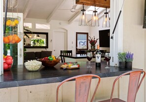 Dining -  New Listing Monthly, Mesa Gardens, 2 Bed Home w/ Private Jacuzzi & Koi Pond  (Santa Barbara)