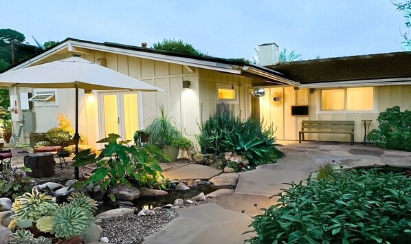 Exterior -  New Listing Monthly, Mesa Gardens, 2 Bed Home w/ Private Jacuzzi & Koi Pond  (Santa Barbara)
