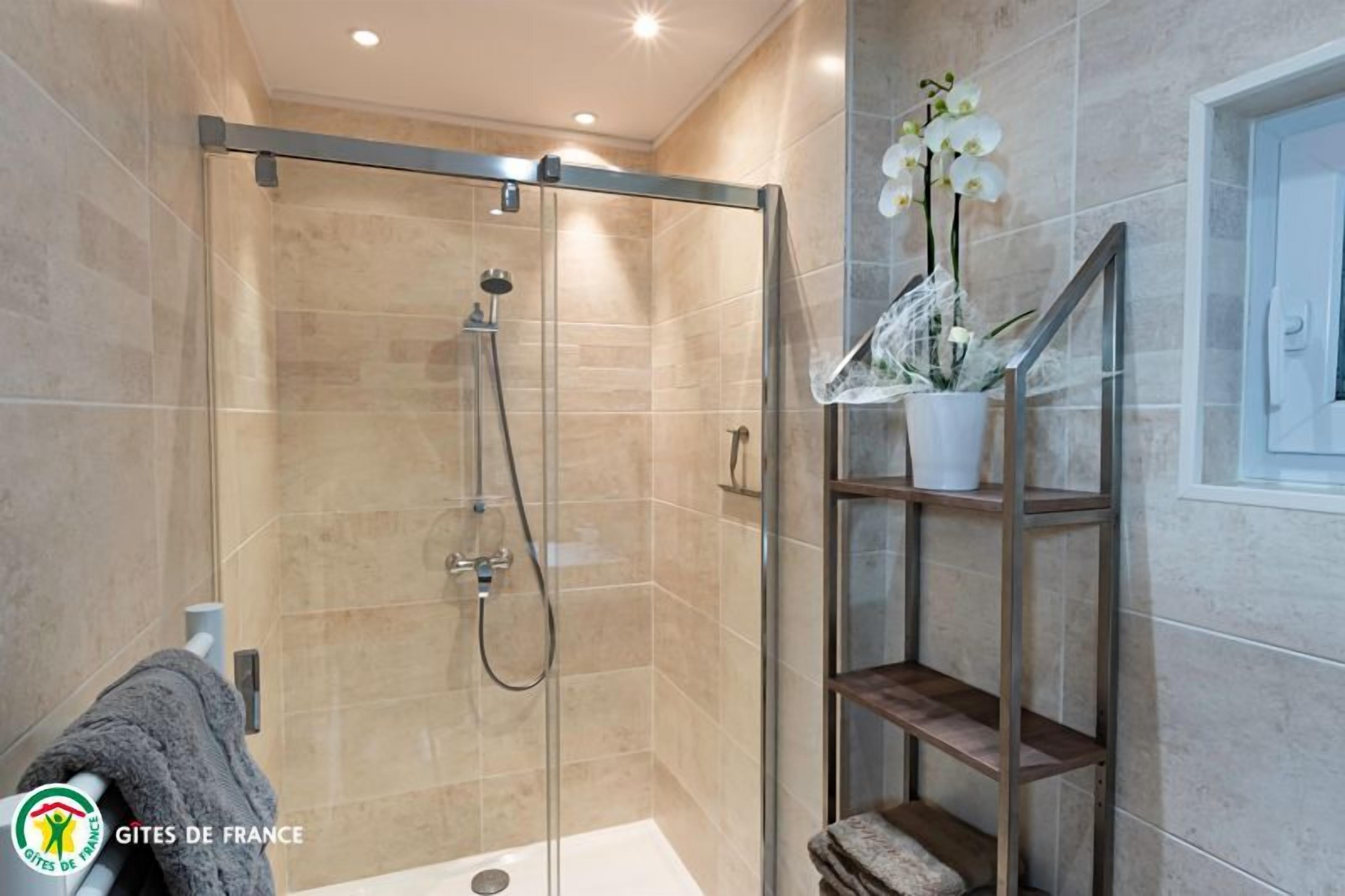 Shower, towels