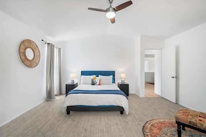 3 habitaciones, escritorio, tabla de planchar con plancha y wifi 