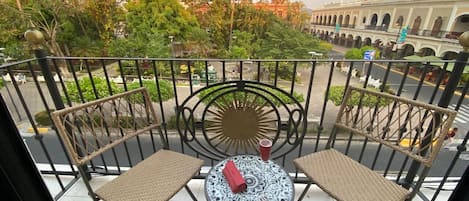 Deluxe Room, Balcony, City View | Individually decorated, individually furnished, desk, laptop workspace