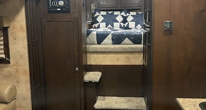 Staying on a working horse farm