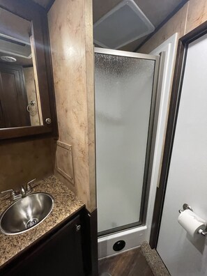 Towels, soap, toilet paper