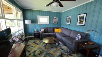 Smart TV, DVD player, books