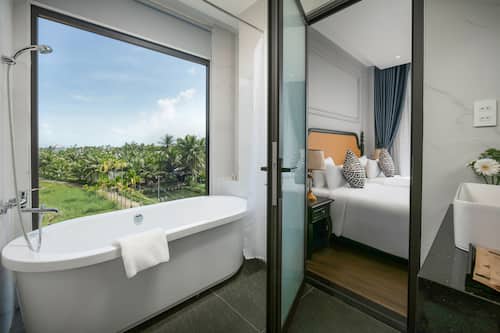 Junior Double Room, Balcony, Pool View | Garden view