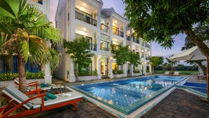 2 outdoor pools, open 8:00 AM to 8:30 PM, pool umbrellas, pool loungers - Serene Nature Boutique Resort & Spa (Hoi An)