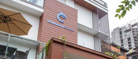 Overnatningsstedets facade