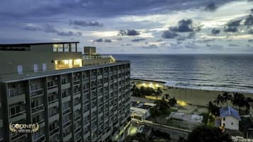 On the beach, beach bar