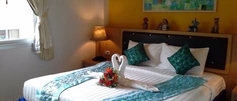 Chambre Double | Bureau, espace de travail pour ordinateur portable, Wi-Fi gratuit