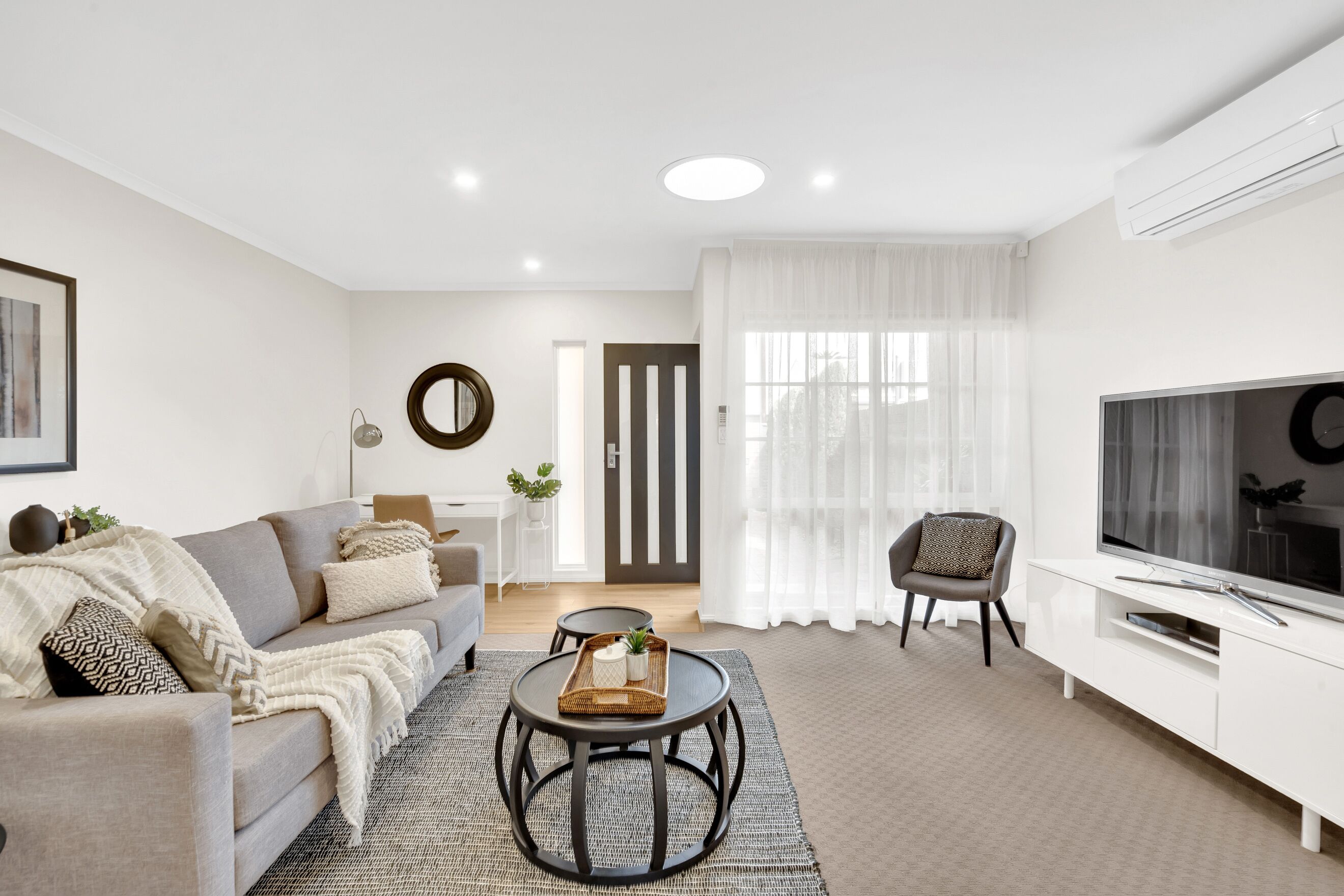 Smart TV, DVD player, books, video library