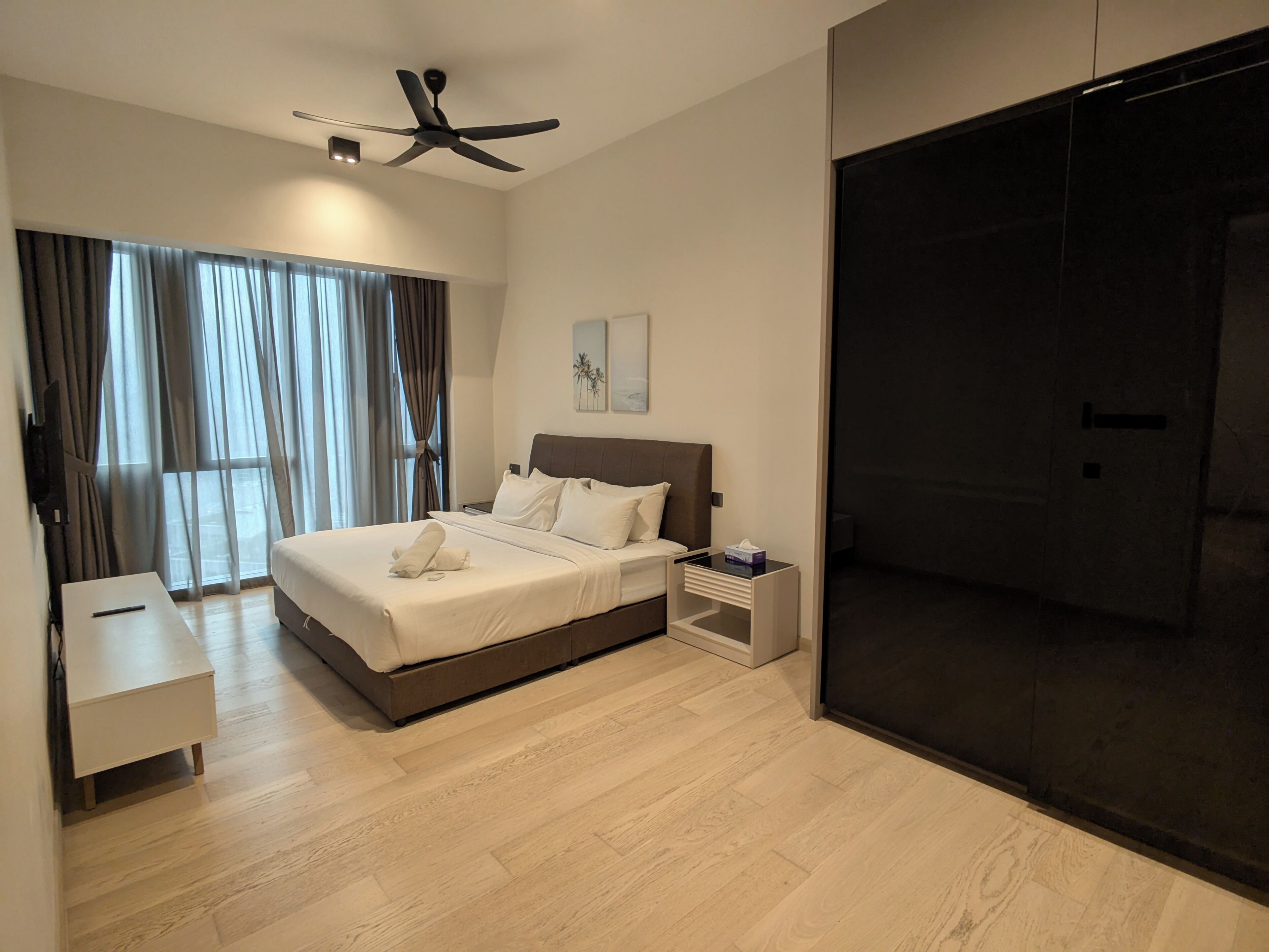 Family Apartment | Blackout drapes, iron/ironing board, free WiFi, bed sheets