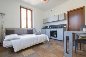 1 slaapkamer, een strijkplank/strijkijzer, wifi, beddengoed