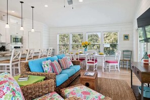 Smart TV, ping pong, books