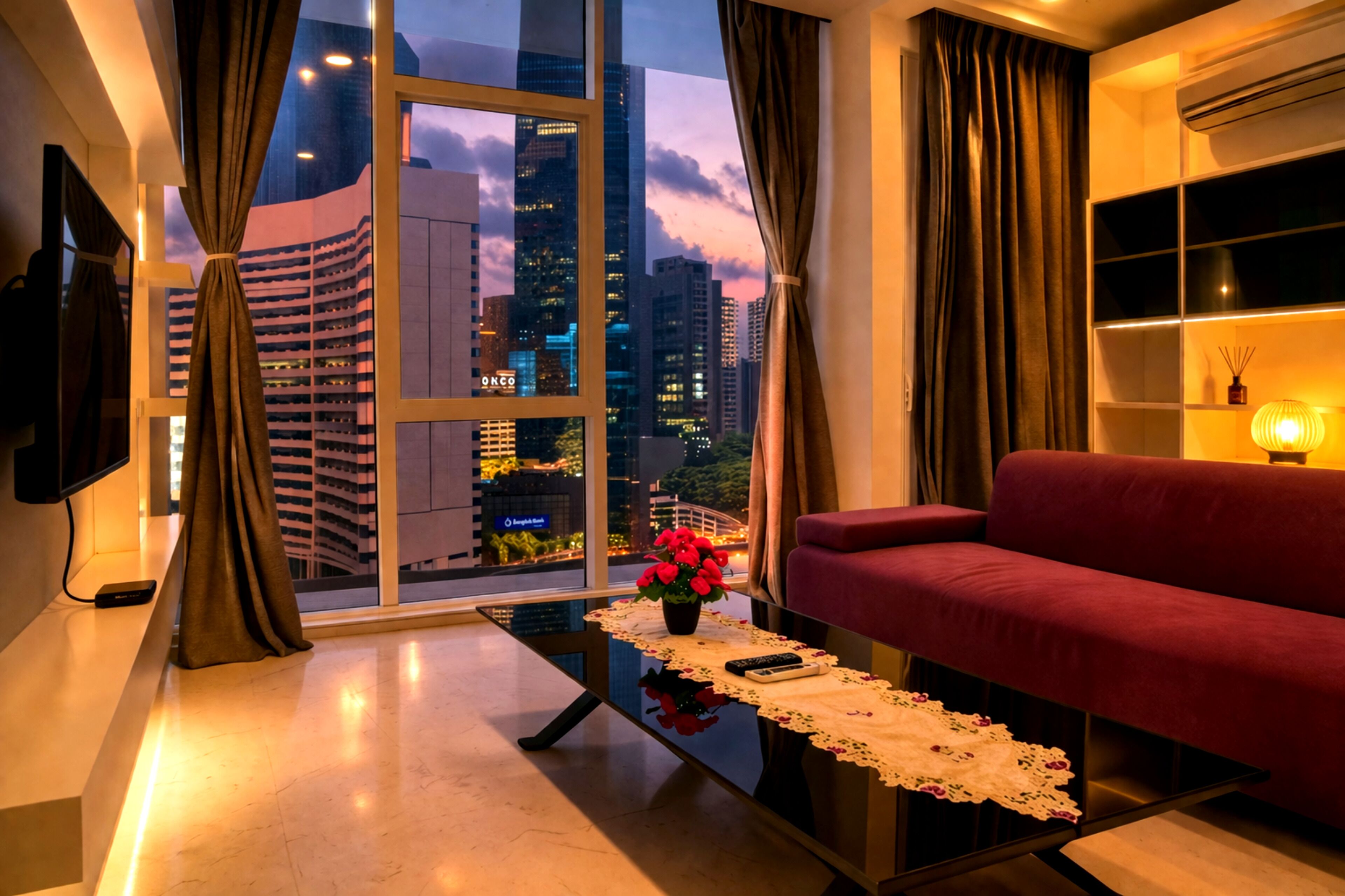 Departamento ejecutivo, 2 habitaciones, vista a la ciudad | Vista a la ciudad