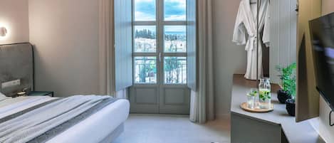 Deluxe-Doppelzimmer | Essbereich im Zimmer