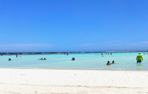 Sun loungers, beach towels