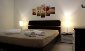 2 bedrooms, iron/ironing board, travel crib, WiFi