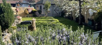 A very clean and very well presented doable room with nice view .