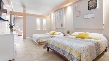 1 habitación, tabla de planchar con plancha, wifi y ropa de cama