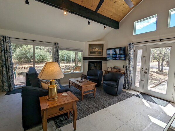 Smart-TV, Kamin, BĂŒcher