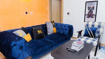 Apartamento executivo | 1 quarto, quartos à prova de som, Wi-Fi de cortesia