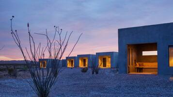 Front of property – evening/night