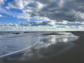 Sun-loungers, beach towels
